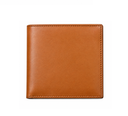 Signature Tan & Black Men's Bi-Fold Leather Wallet