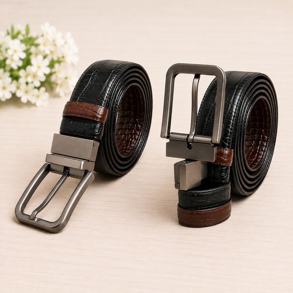 Reversible 2-in-1 Leather Belt