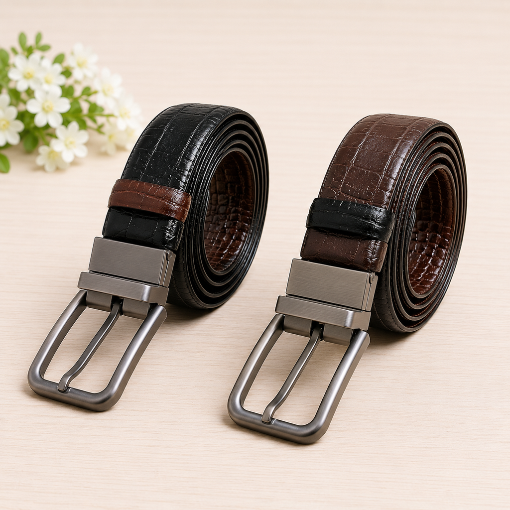 Reversible 2-in-1 Leather Belt
