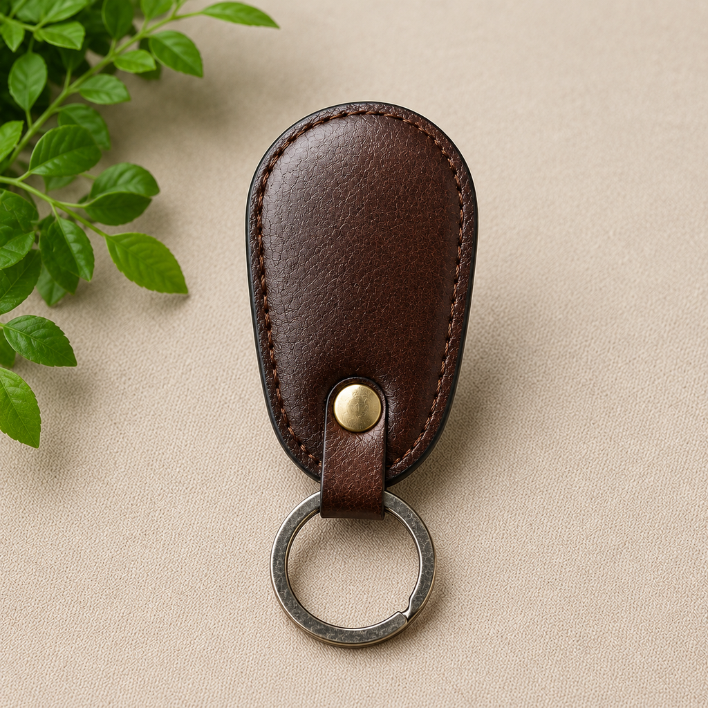 Leather Key Ring – Brown