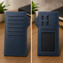 Elegant Blue Long Wallet