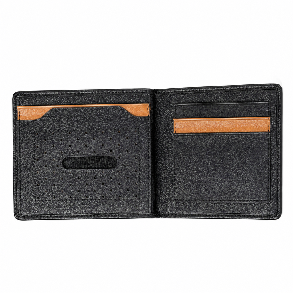 Premium Men's Bi-Fold Leather Wallet