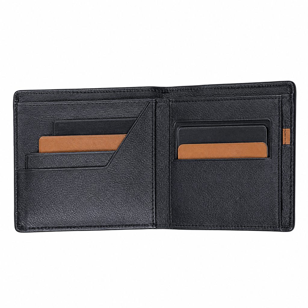Premium Men's Bi-Fold Leather Wallet