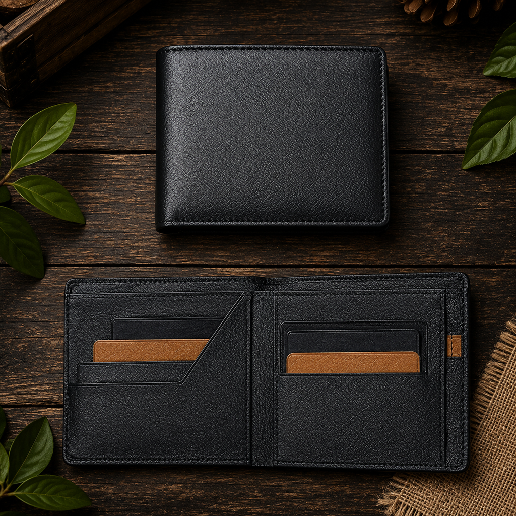Premium Men's Bi-Fold Leather Wallet