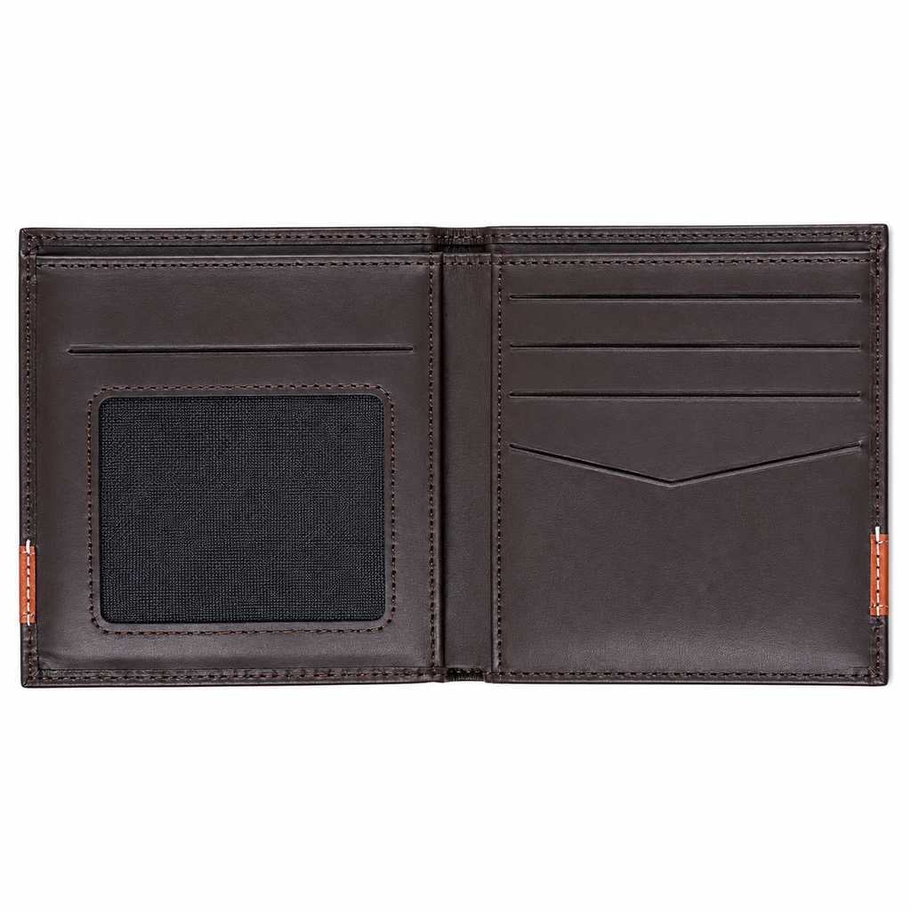 Premium Men's Bi-Fold Leather Wallet