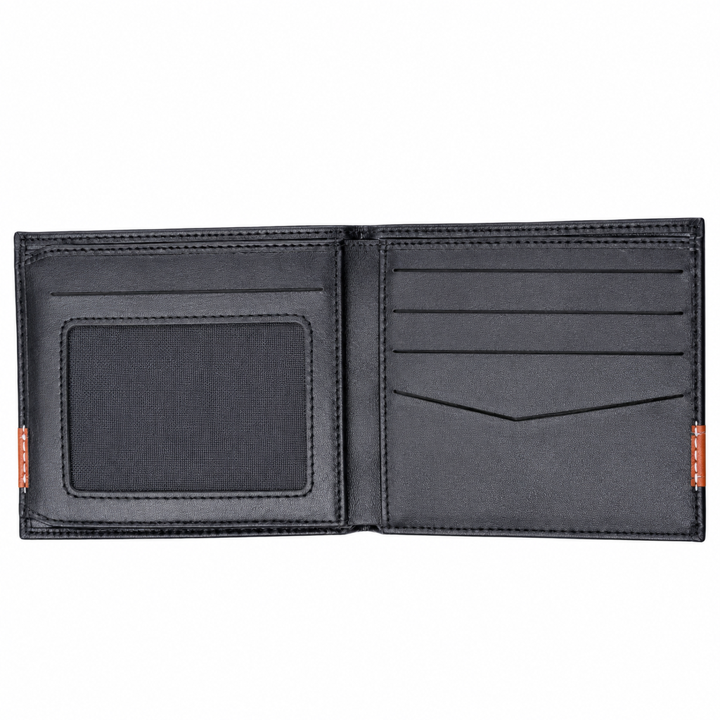Elegant Men's Bi-Fold Leather Wallet