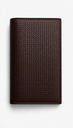 Woven Leather Long Wallet
